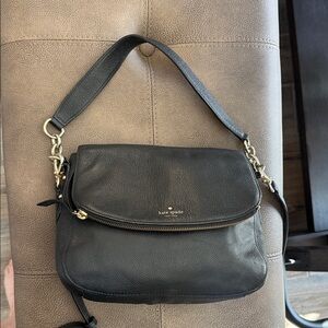 Kate Spade Black Pebbled Leather Crossbody Bag